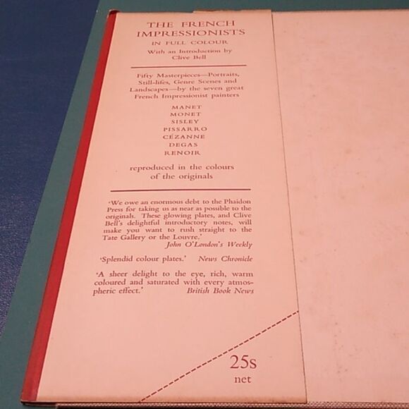 French Impressionists 50 Plates in Full Colour Phaidon Book Art Cottagecore - Picture 2 of 10